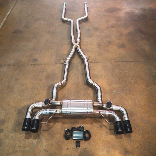 Valvetronic Designs exhaust system for BMW G30 M550I