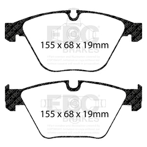EBC Yellowstuff DP42089R - Brake Pads (Rear) 370mm for BMW M - Series G M2/M3/M4