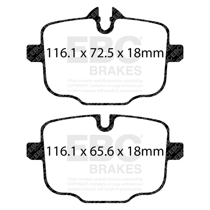 EBC Yellowstuff DP42454R - Brake Pads (Front) 380mm for BMW M - Series G M2/M3/M4