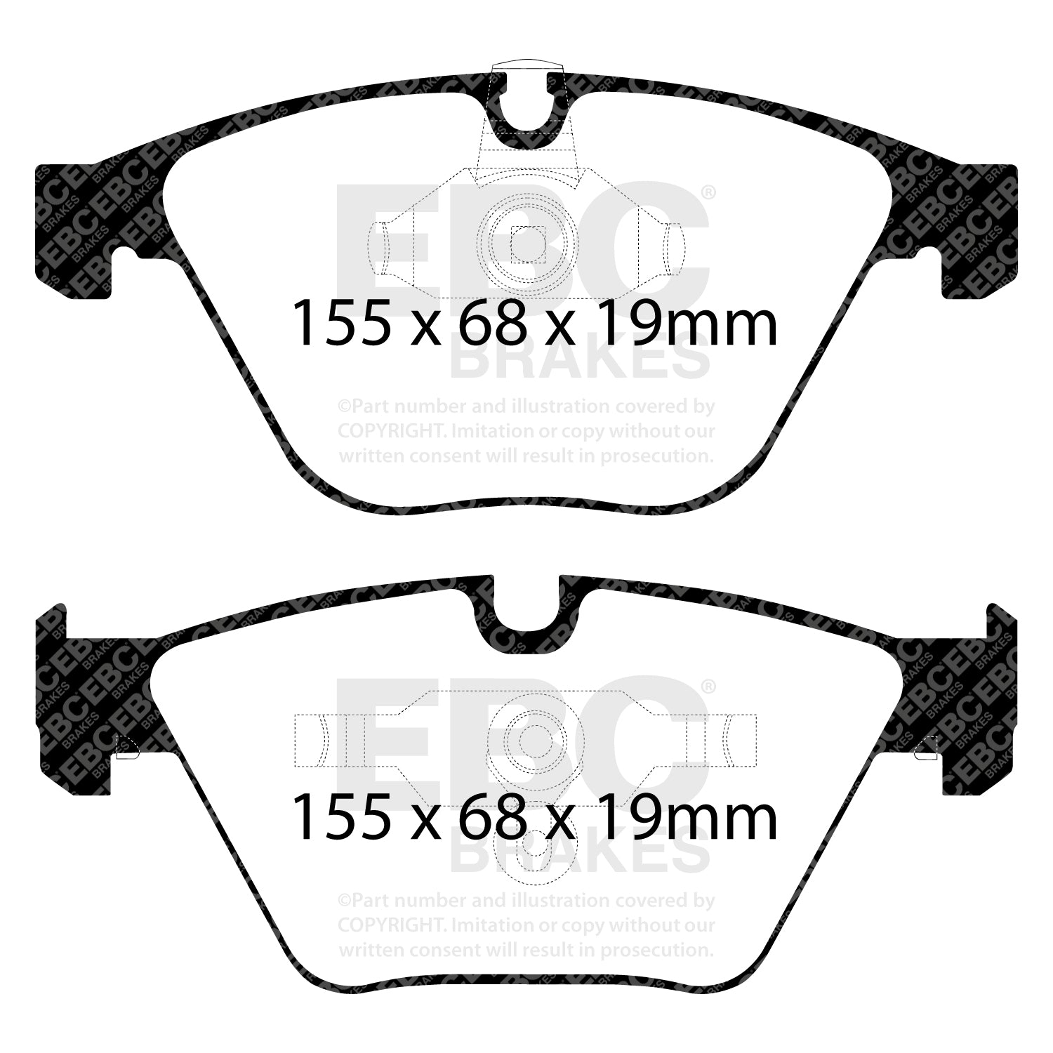 EBC Yellowstuff DP42089R - Brake Pads (Rear) 370mm for BMW M - Series G M2/M3/M4