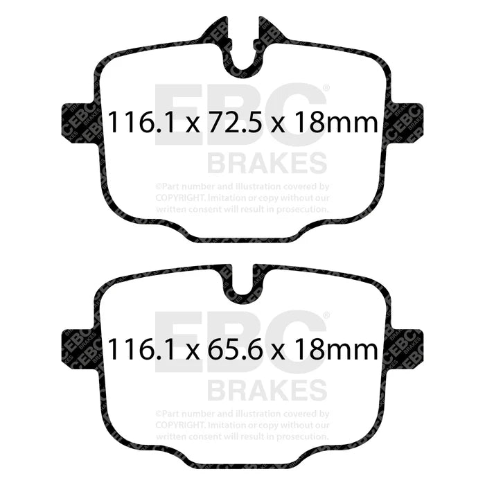 EBC Yellowstuff DP42089R - Brake Pads (Rear) 370mm for BMW M - Series G M2/M3/M4