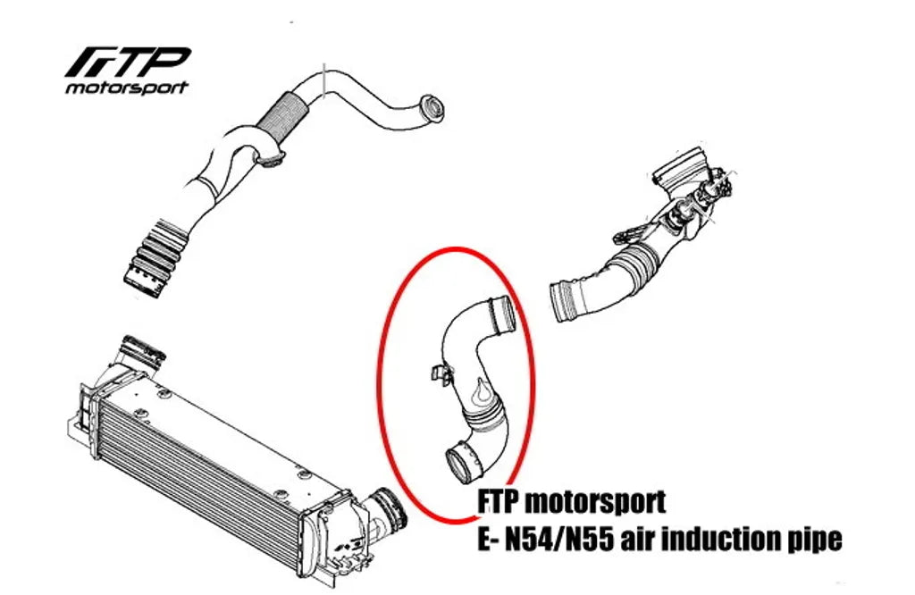Air Induction Pipe FTP Motorsport - BMW N54/N55 Seria E8X E9X