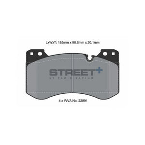Pagid Street+ – Front Brake Pads for BMW M2/M3/M4 (G87/G80/G81/G82/G83)
