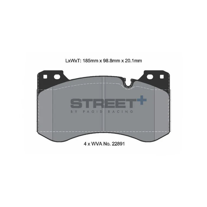 Pagid Street+ – Front Brake Pads for BMW M2/M3/M4 (G87/G80/G81/G82/G83)