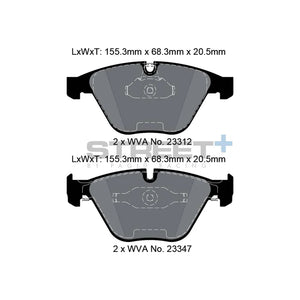 Pagid Street+ – Front Brake Pads for BMW M3 (E90/E92/E93)